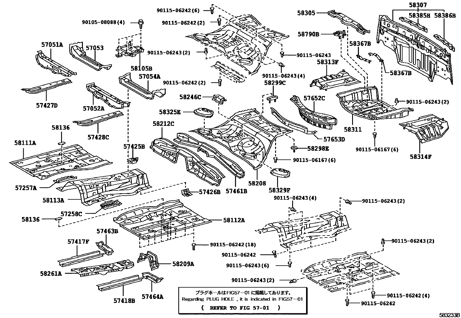 5801 — FLOOR PAN & LOWER BACK PANEL