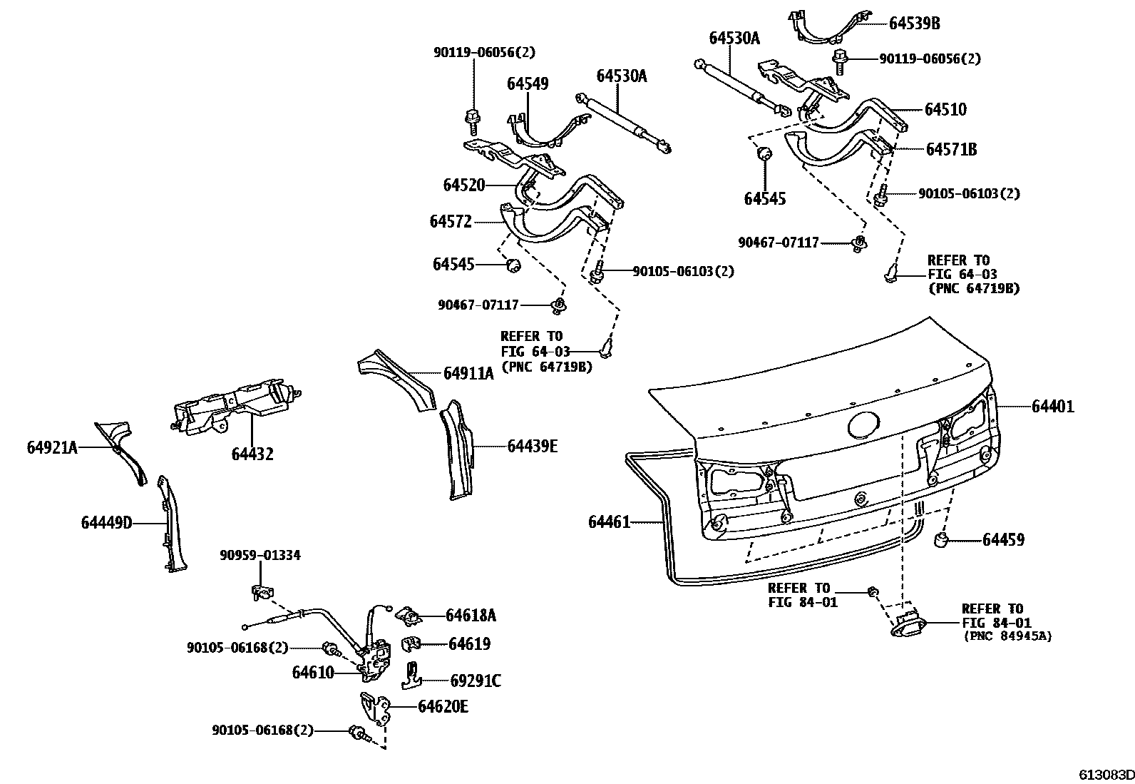 6105 — LUGGAGE COMPARTMENT DOOR & LOCK