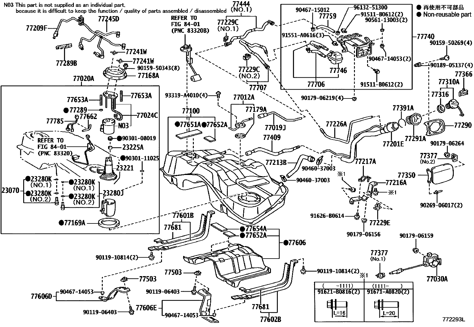 7701 — FUEL TANK & TUBE
