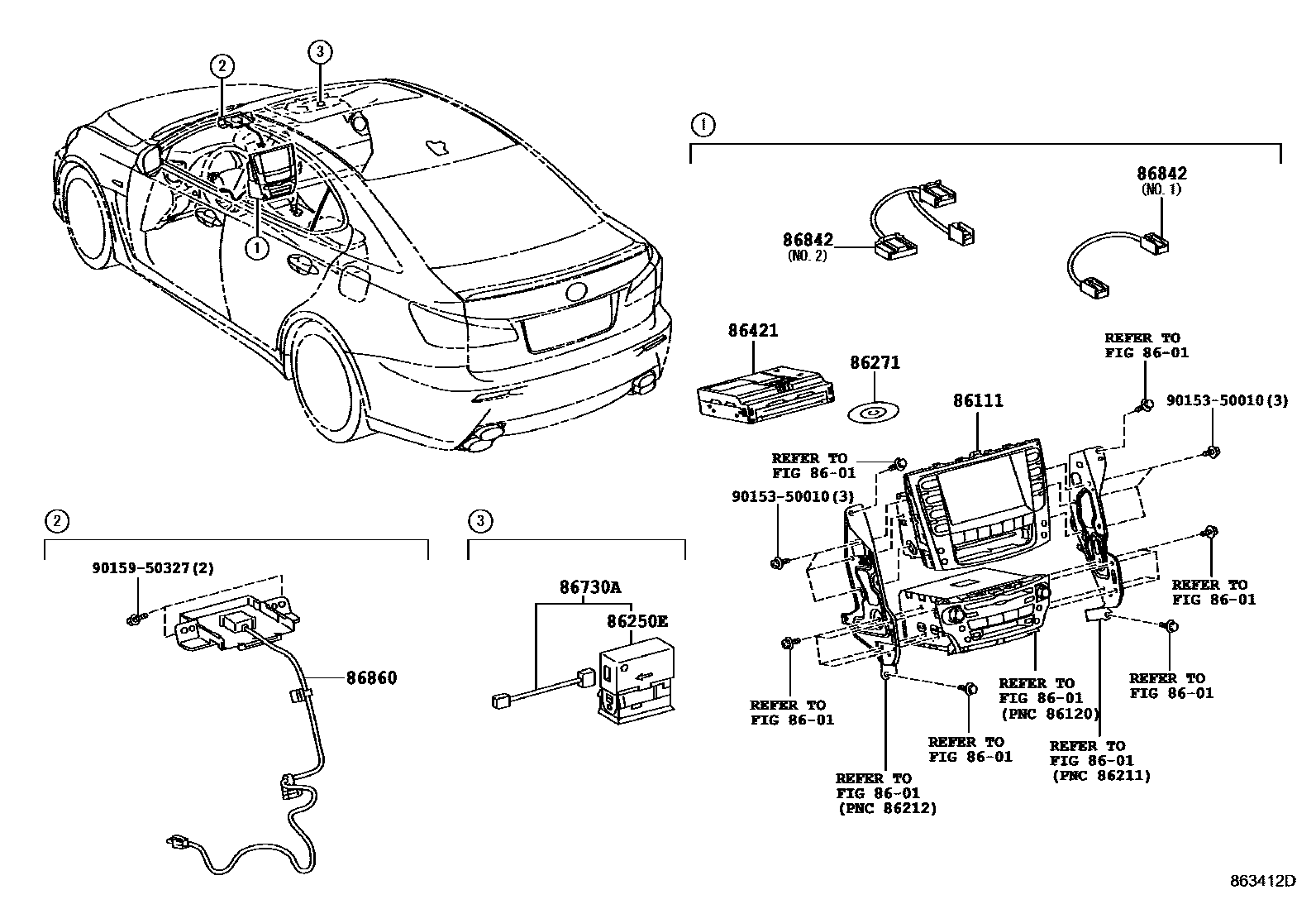 8603 — NAVIGATION & FRONT MONITOR DISPLAY