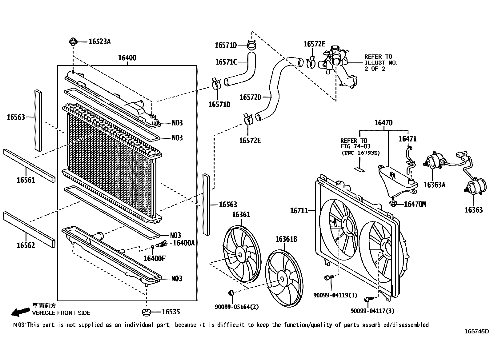 1603 — RADIATOR & WATER OUTLET