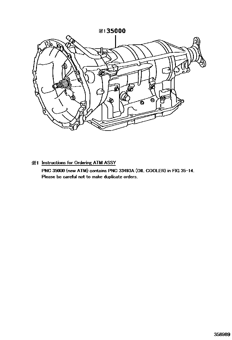 3501 — TRANSAXLE OR TRANSMISSION ASSY & GASKET KIT (ATM)