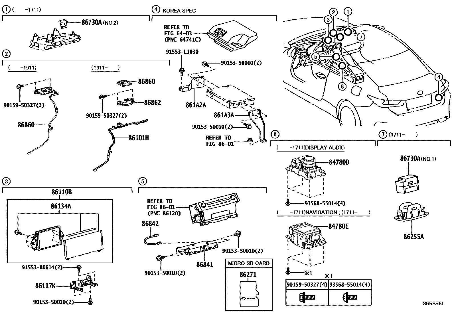 8603 — NAVIGATION & FRONT MONITOR DISPLAY