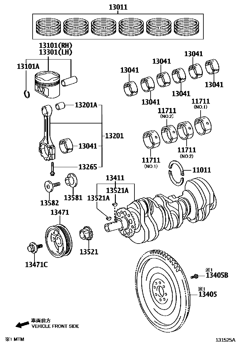 1301 — CRANKSHAFT & PISTON