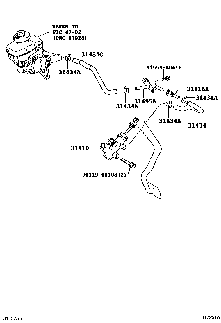 3103 — CLUTCH MASTER CYLINDER