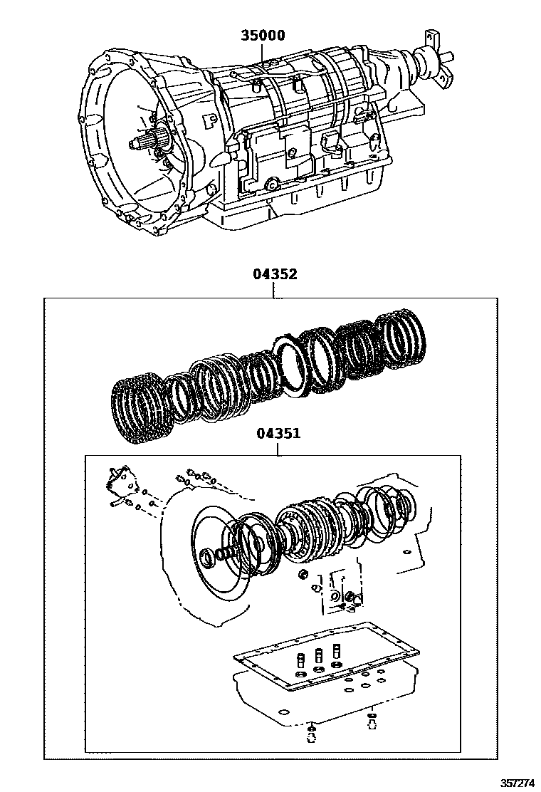 3501 — TRANSAXLE OR TRANSMISSION ASSY & GASKET KIT (ATM)