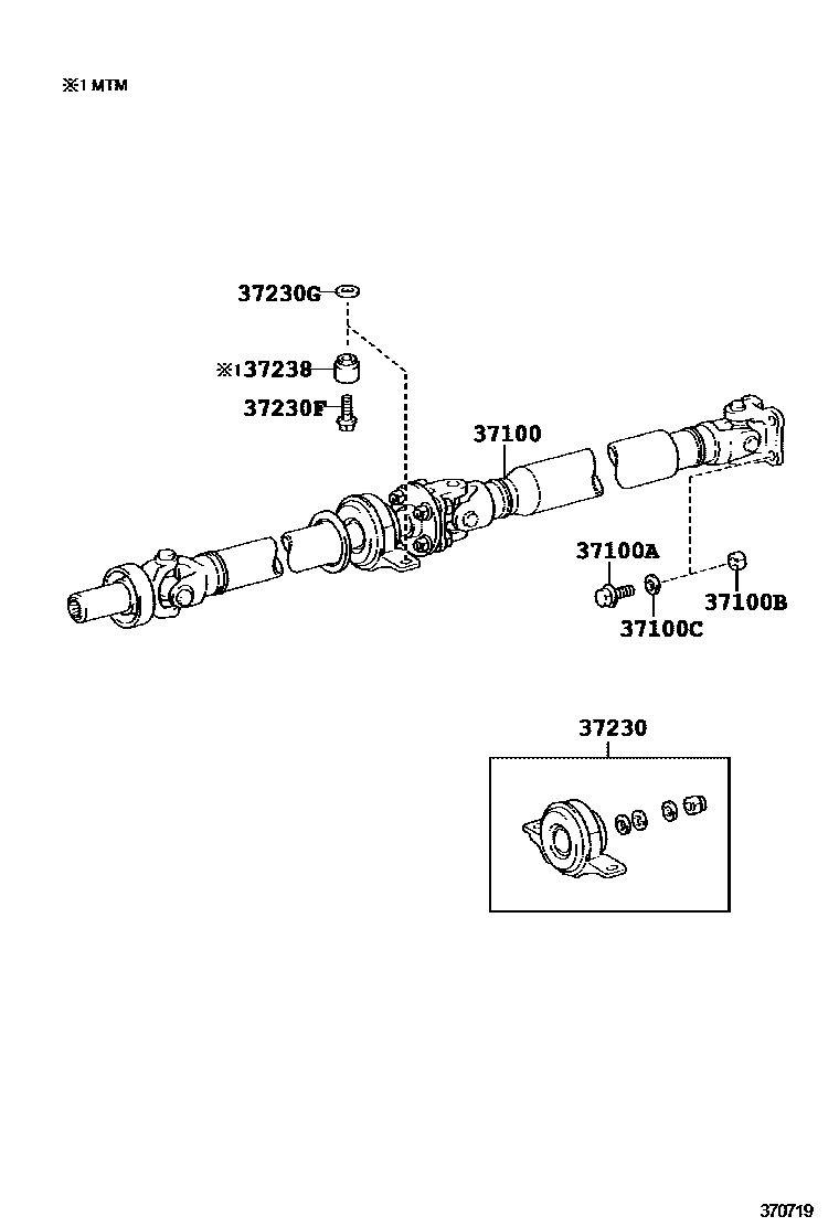 3701 — PROPELLER SHAFT & UNIVERSAL JOINT