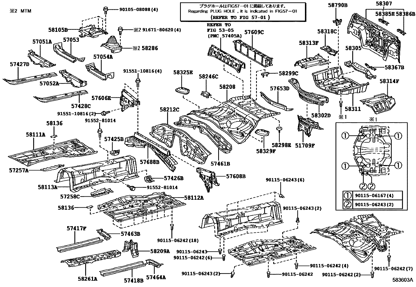 5801 — FLOOR PAN & LOWER BACK PANEL