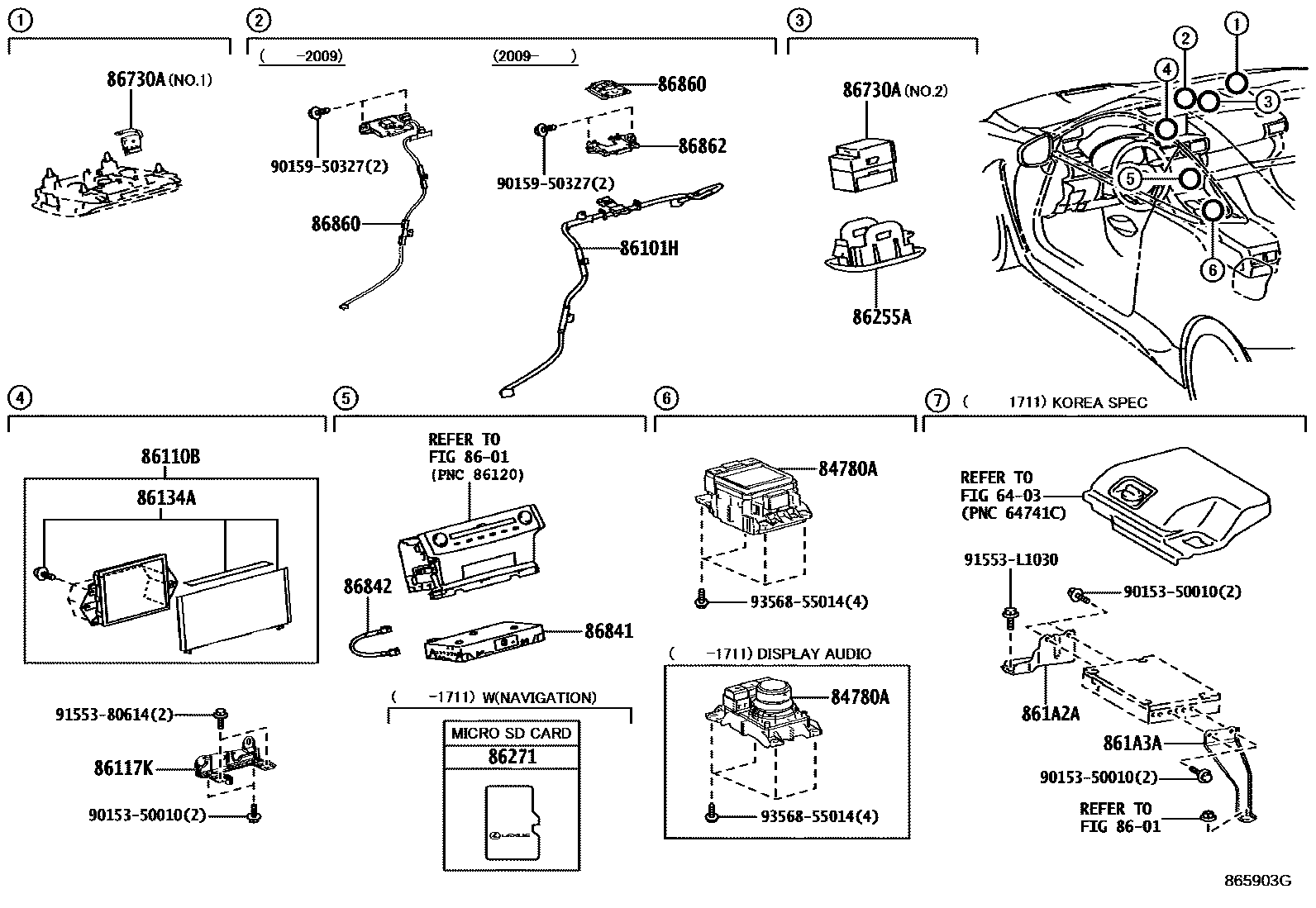 8603 — NAVIGATION & FRONT MONITOR DISPLAY