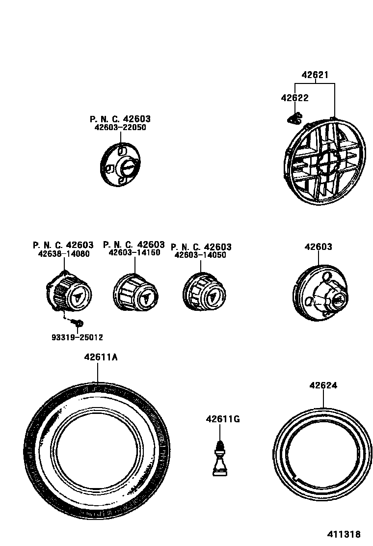 4103 — DISC WHEEL & WHEEL CAP