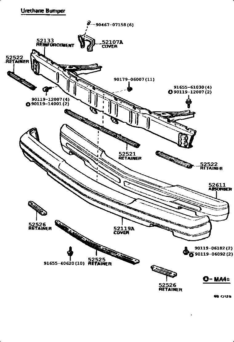 5201 — FRONT BUMPER & BUMPER STAY