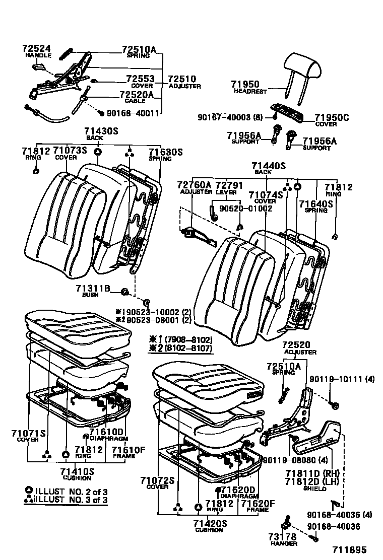 7101 — FRONT SEAT & SEAT TRACK