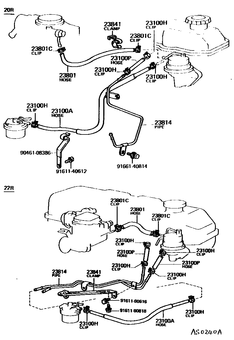 2101 — FUEL PIPE & CLAMP