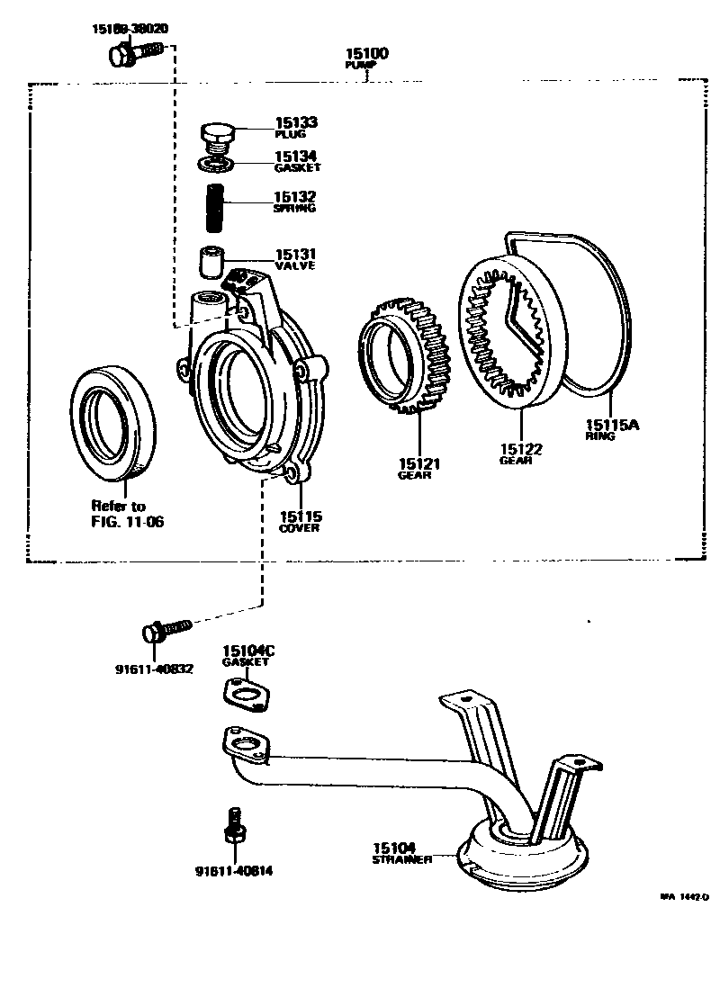 1501 — ENGINE OIL PUMP