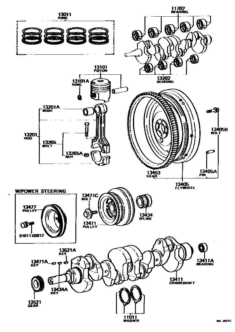 1301 — CRANKSHAFT & PISTON