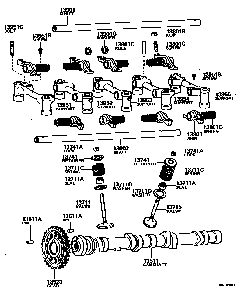 1302 — CAMSHAFT & VALVE