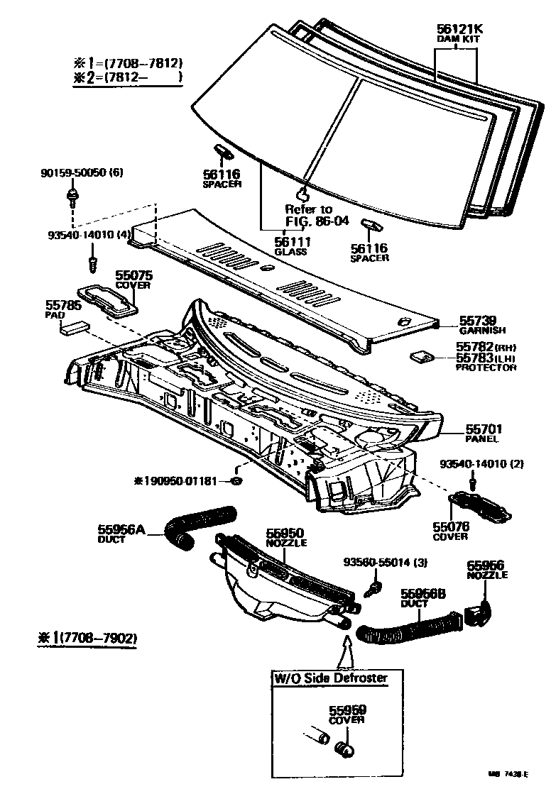 5503 — COWL PANEL & WINDSHIELD GLASS