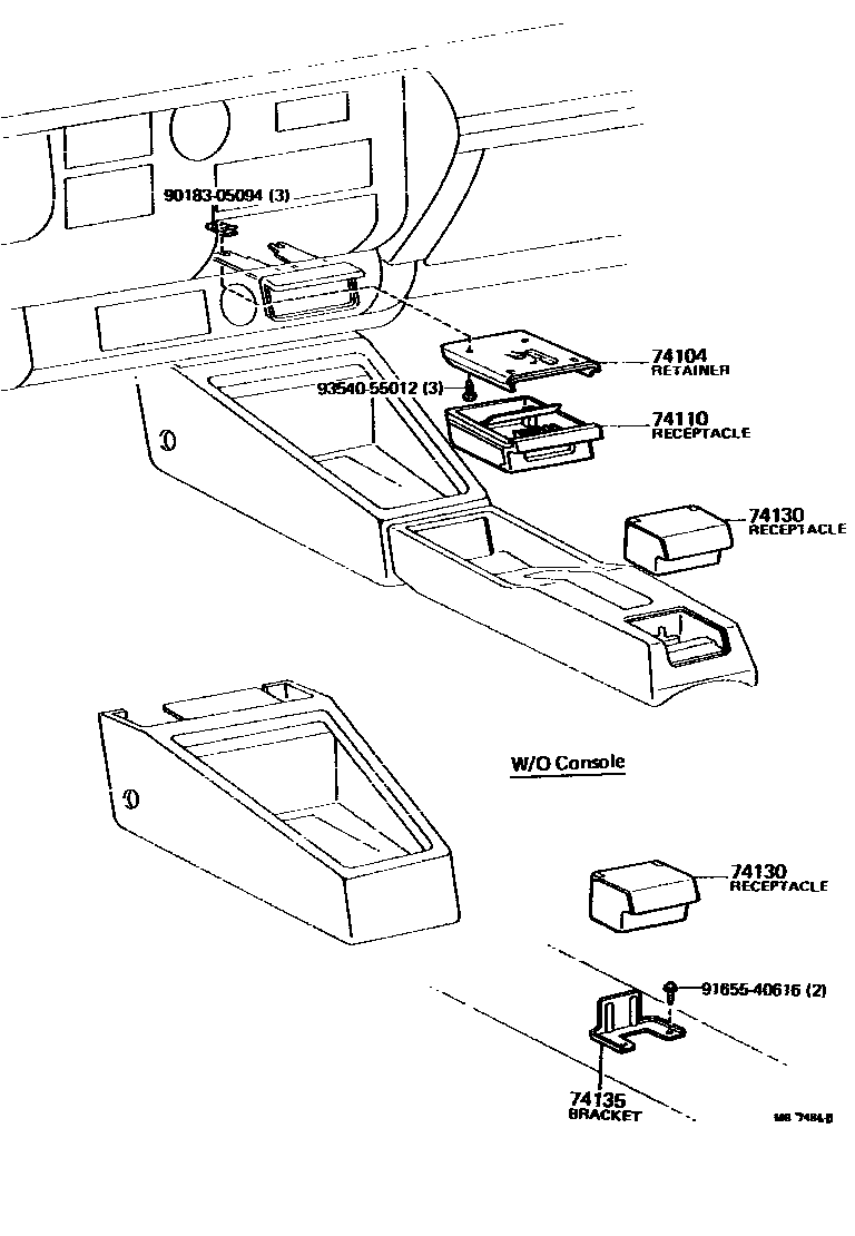 7404 — ASH RECEPTACLE
