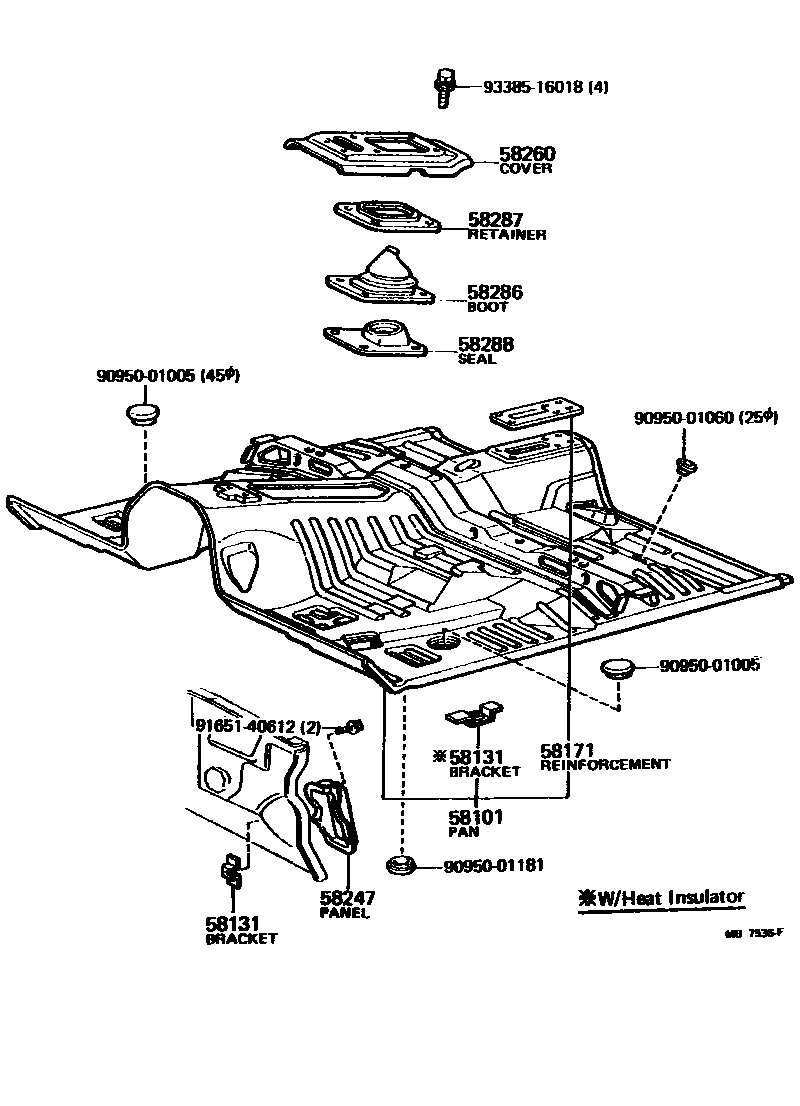 5801 — FLOOR PAN & LOWER BACK PANEL