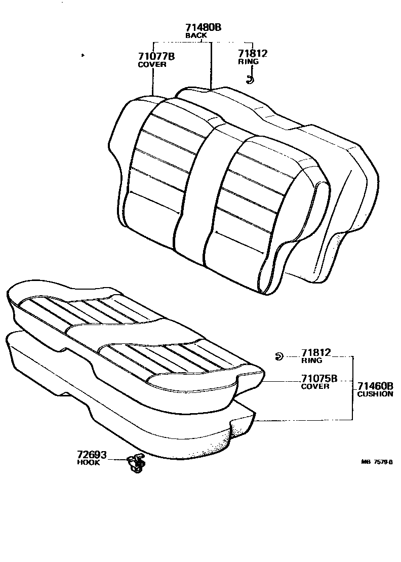 7102 — REAR SEAT & SEAT TRACK