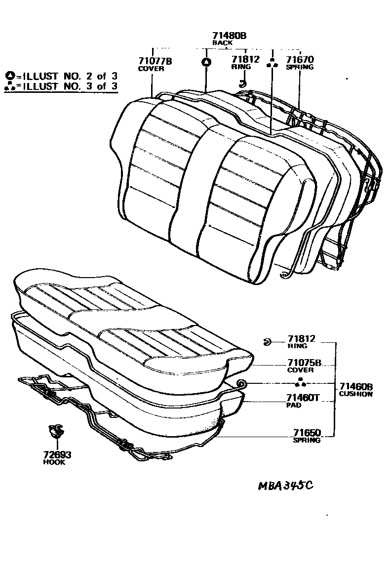 7102 — REAR SEAT & SEAT TRACK