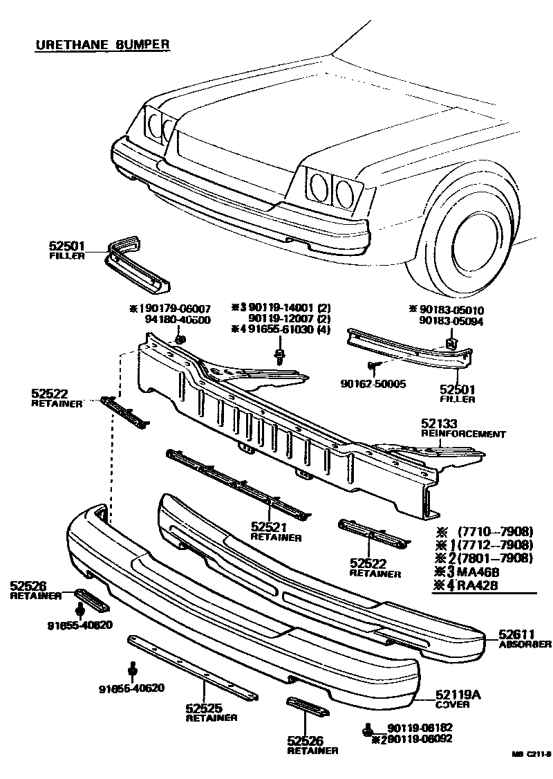 5201 — FRONT BUMPER & BUMPER STAY