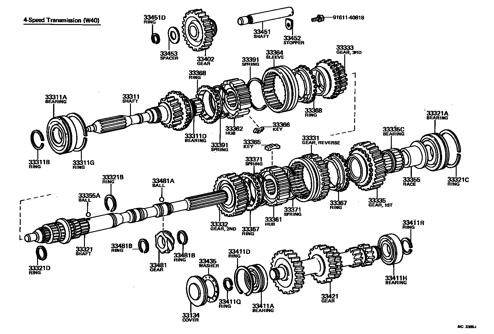 3305 — TRANSMISSION GEAR (MTM)