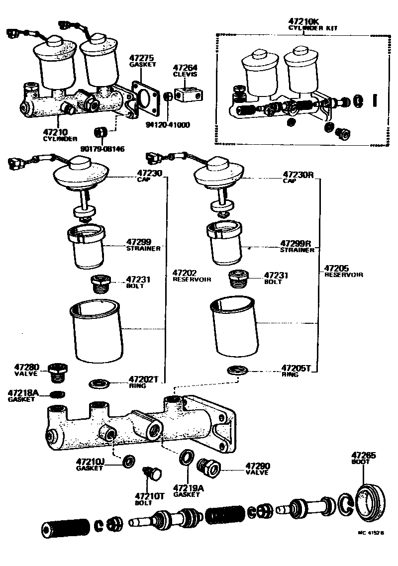 4702 — BRAKE MASTER CYLINDER