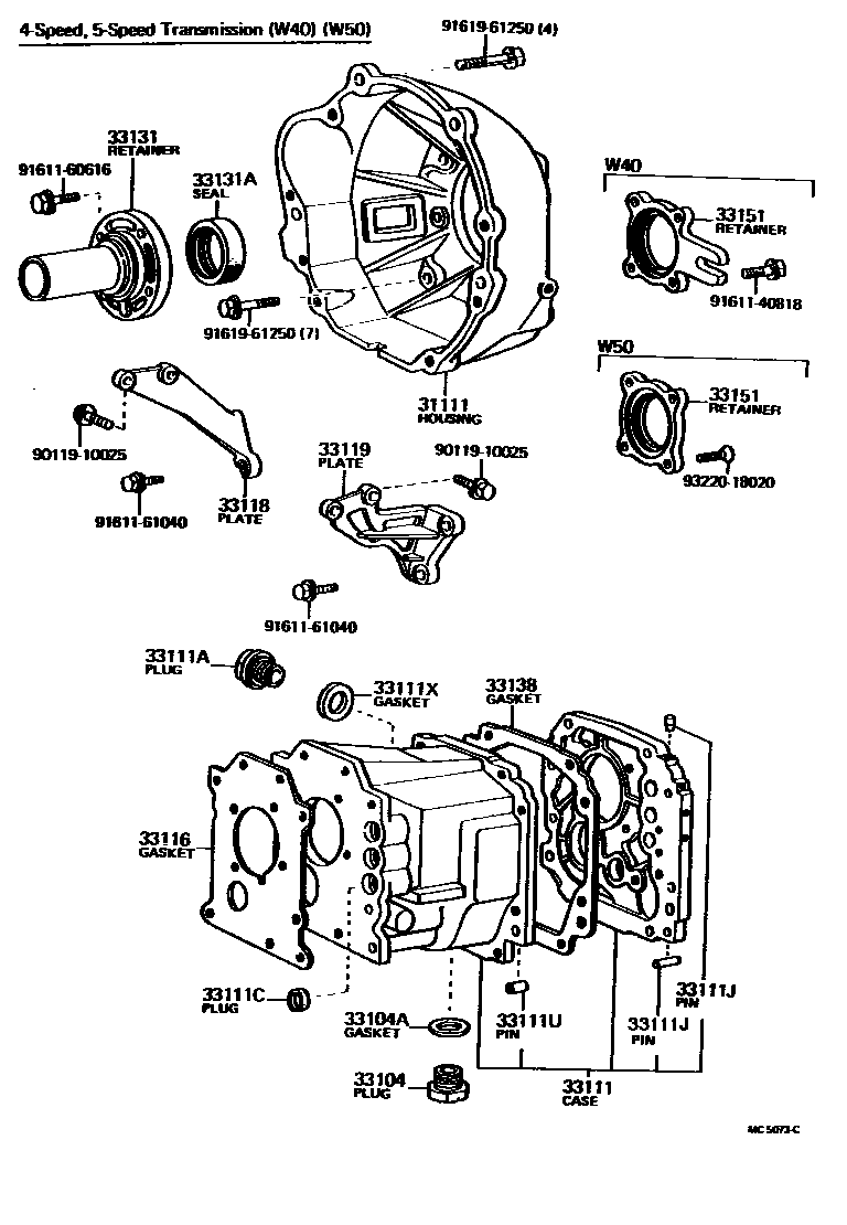 3302 — CLUTCH HOUSING & TRANSMISSION CASE (MTM)