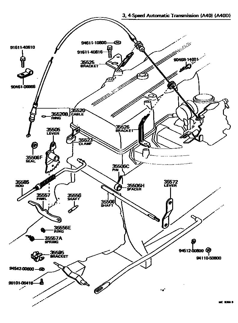3513 — THROTTLE LINK & VALVE LEVER (ATM)