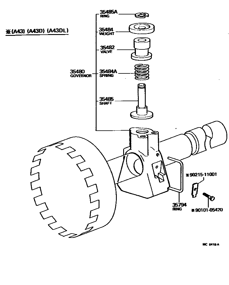 3511 — REAR OIL PUMP & GOVERNOR (ATM)