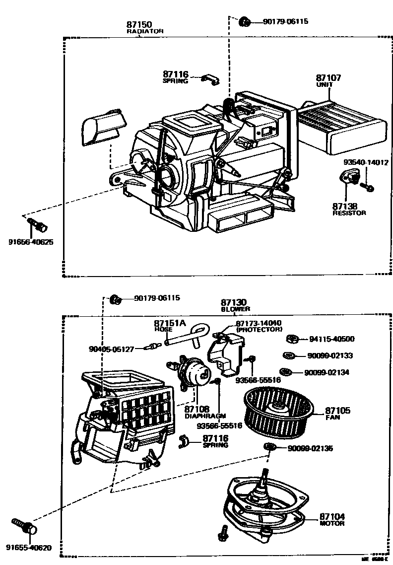 8712 — HEATING & AIR CONDITIONING - HEATER UNIT & BLOWER