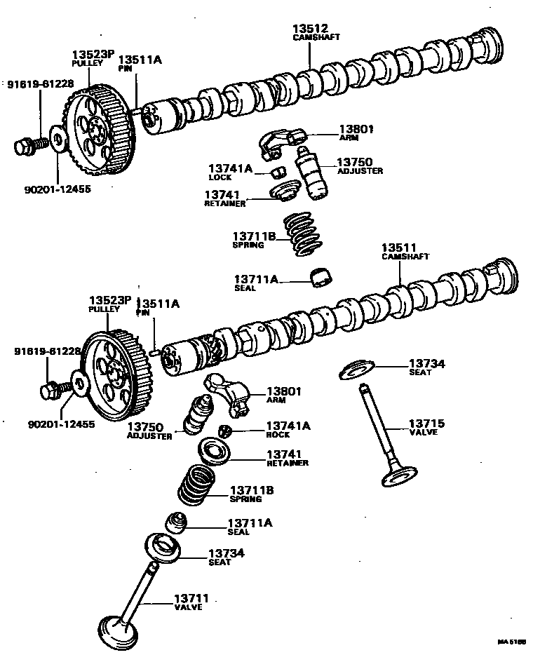 1302 — CAMSHAFT & VALVE