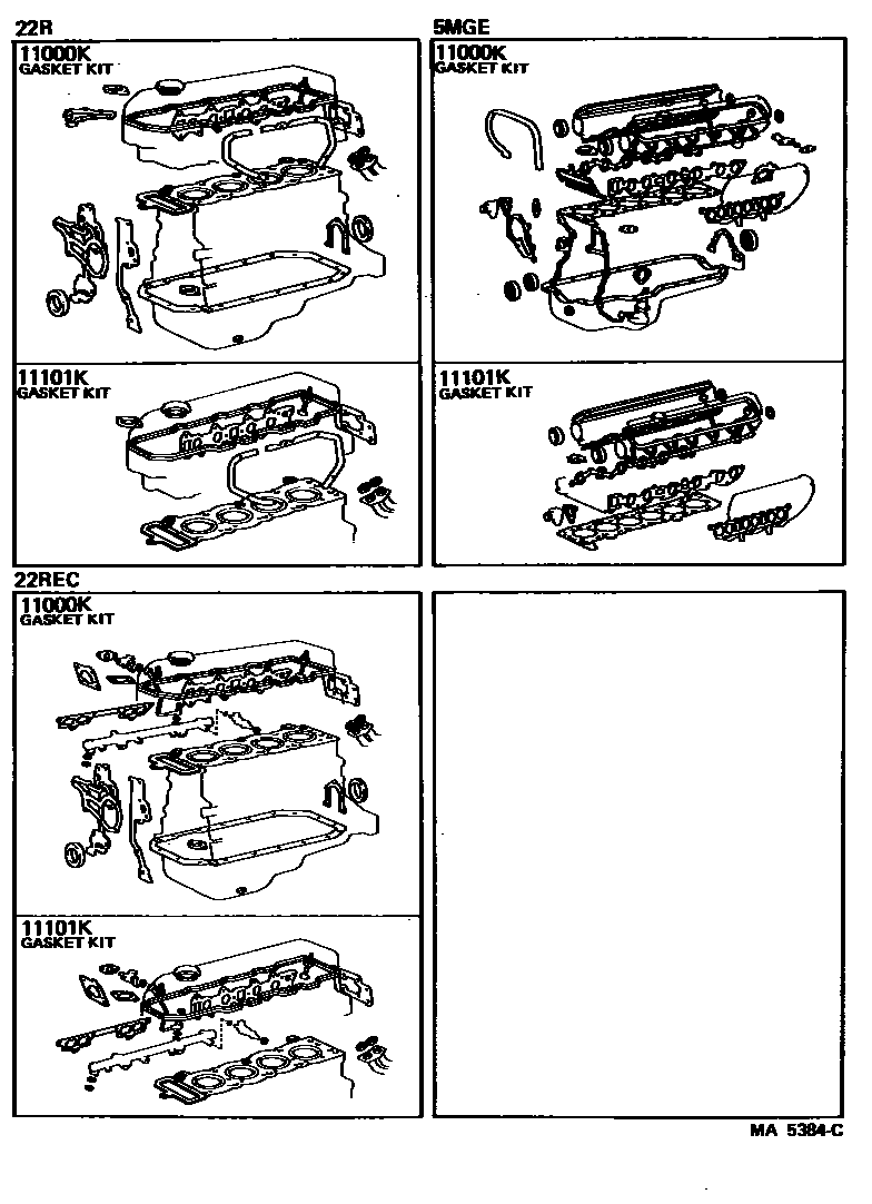 1103 — ENGINE OVERHAUL GASKET KIT