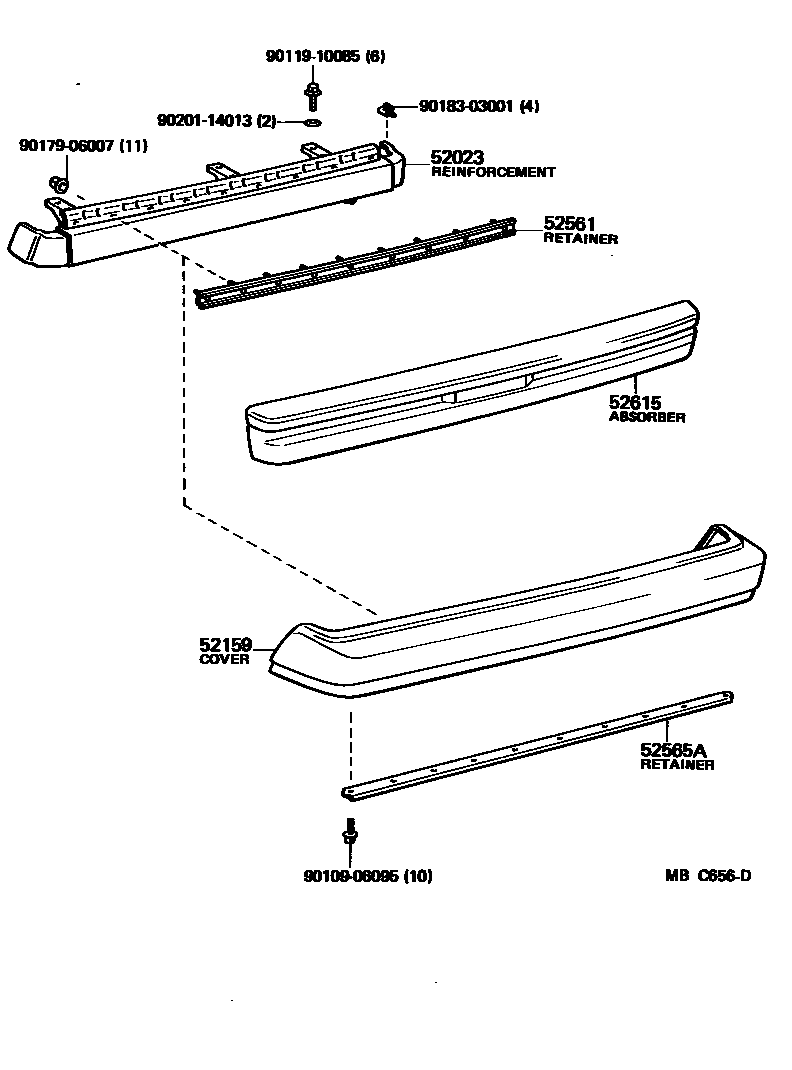 5202 — REAR BUMPER & BUMPER STAY
