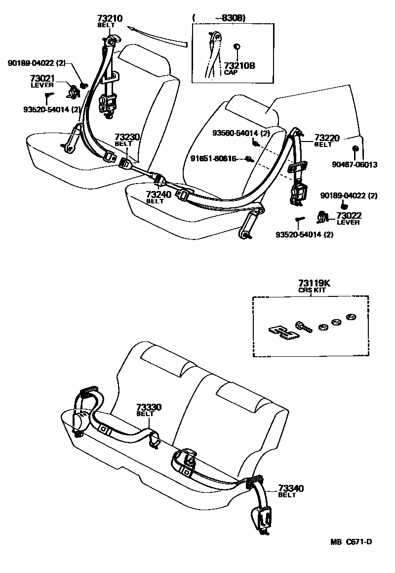 7104 — SEAT BELT & CHILD RESTRAINT SEAT
