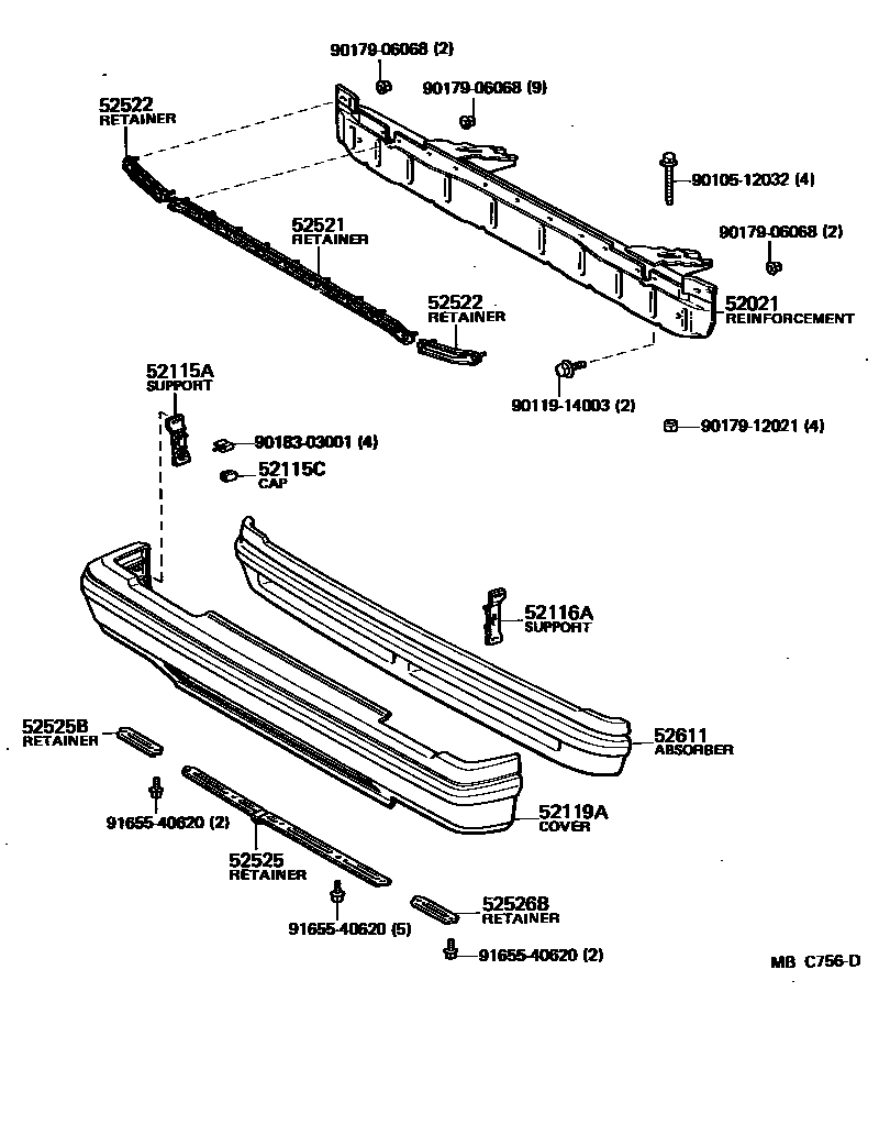 5201 — FRONT BUMPER & BUMPER STAY