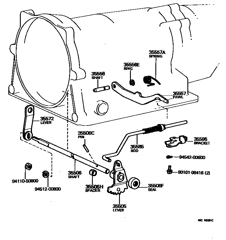 3513 — THROTTLE LINK & VALVE LEVER (ATM)
