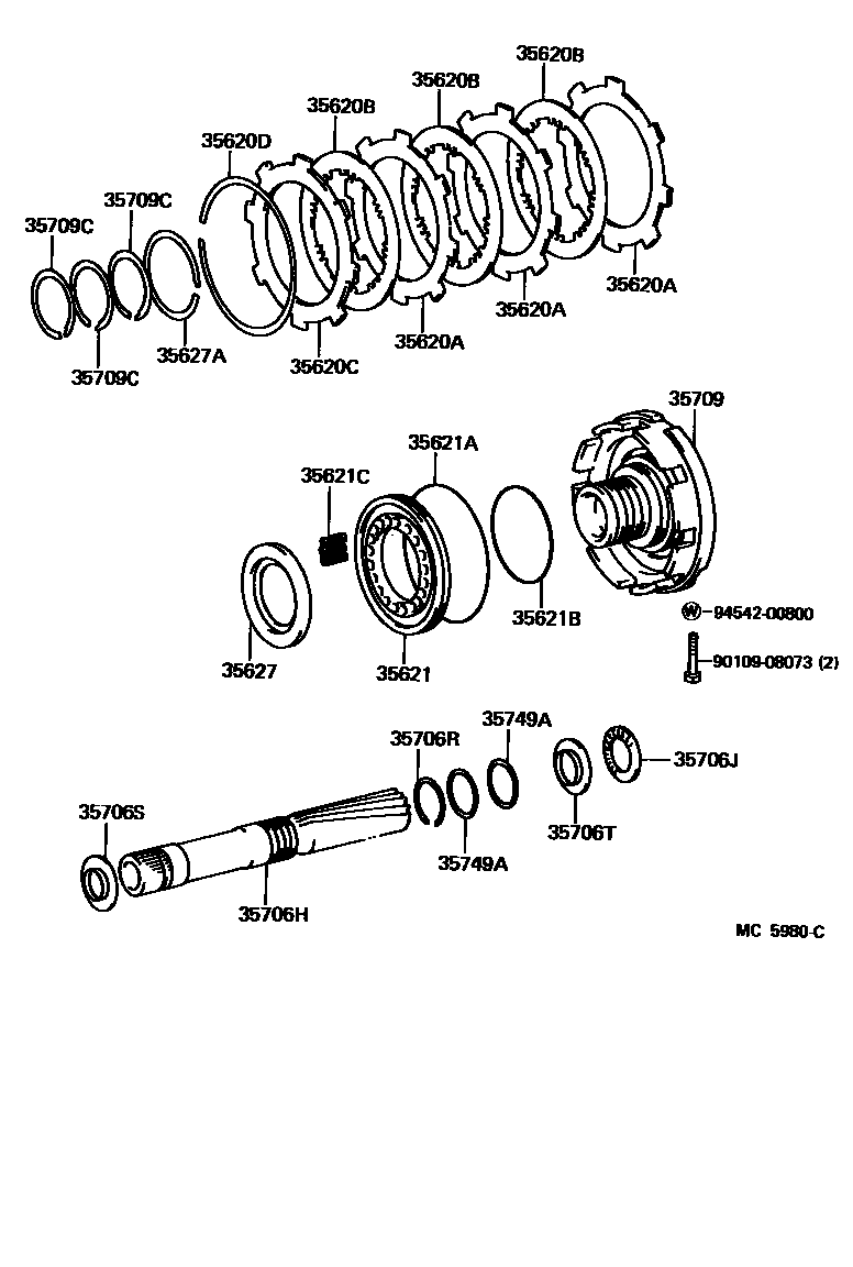 3508 — CENTER SUPPORT & PLANETARY SUN GEAR (ATM)