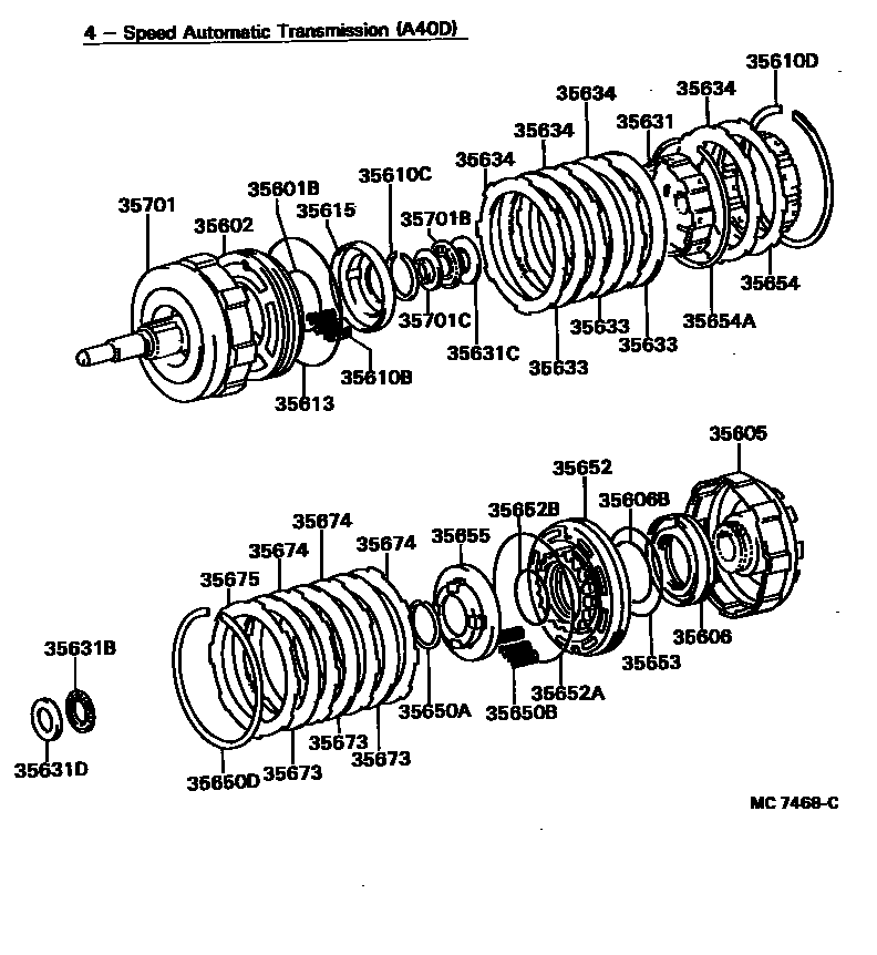 3507 — BRAKE BAND & MULTIPLE DISC CLUTCH (ATM)