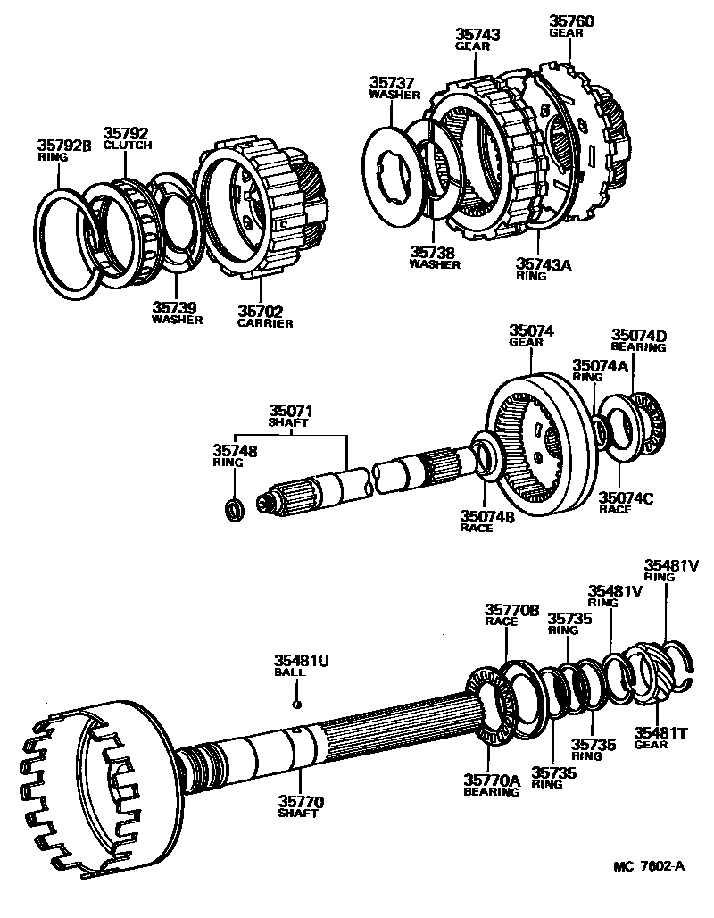 3510 — PLANETARY GEAR, REVERSE PISTON & COUNTER GEAR(ATM)