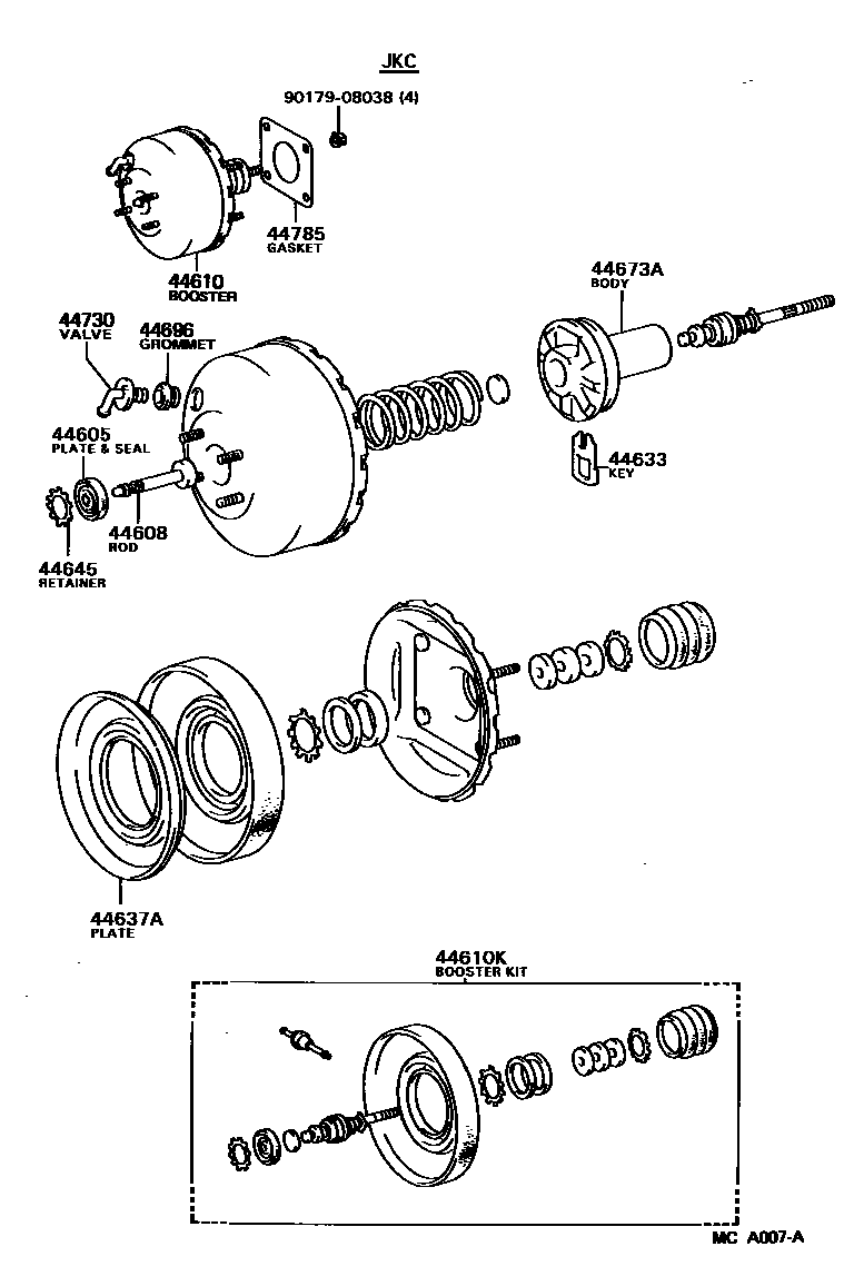 4703 — BRAKE BOOSTER & VACUUM TUBE
