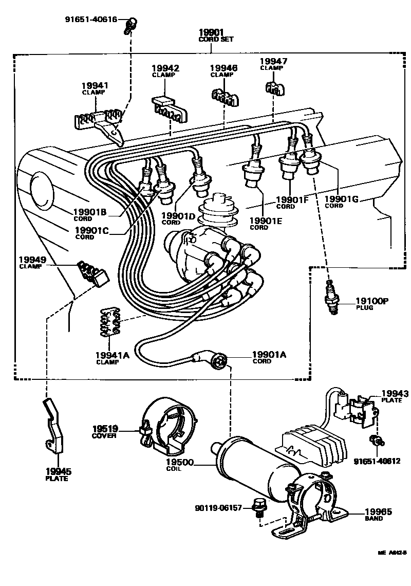 1901 — IGNITION COIL & SPARK PLUG / GLOW PLUG