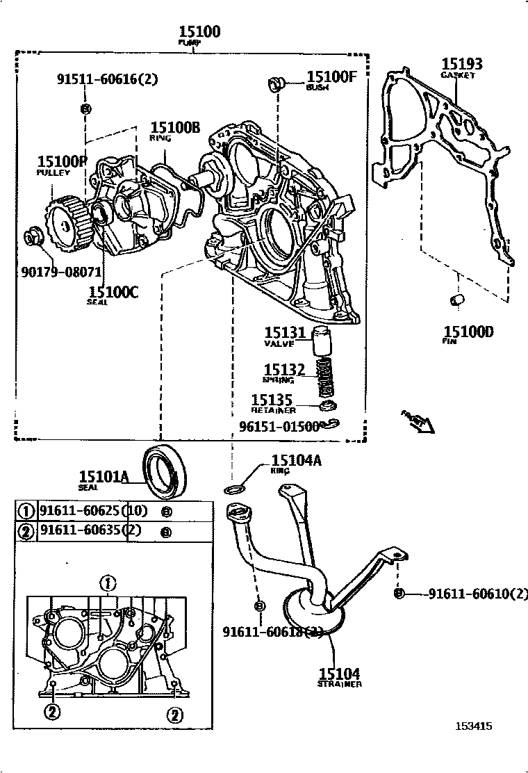 1501 — ENGINE OIL PUMP