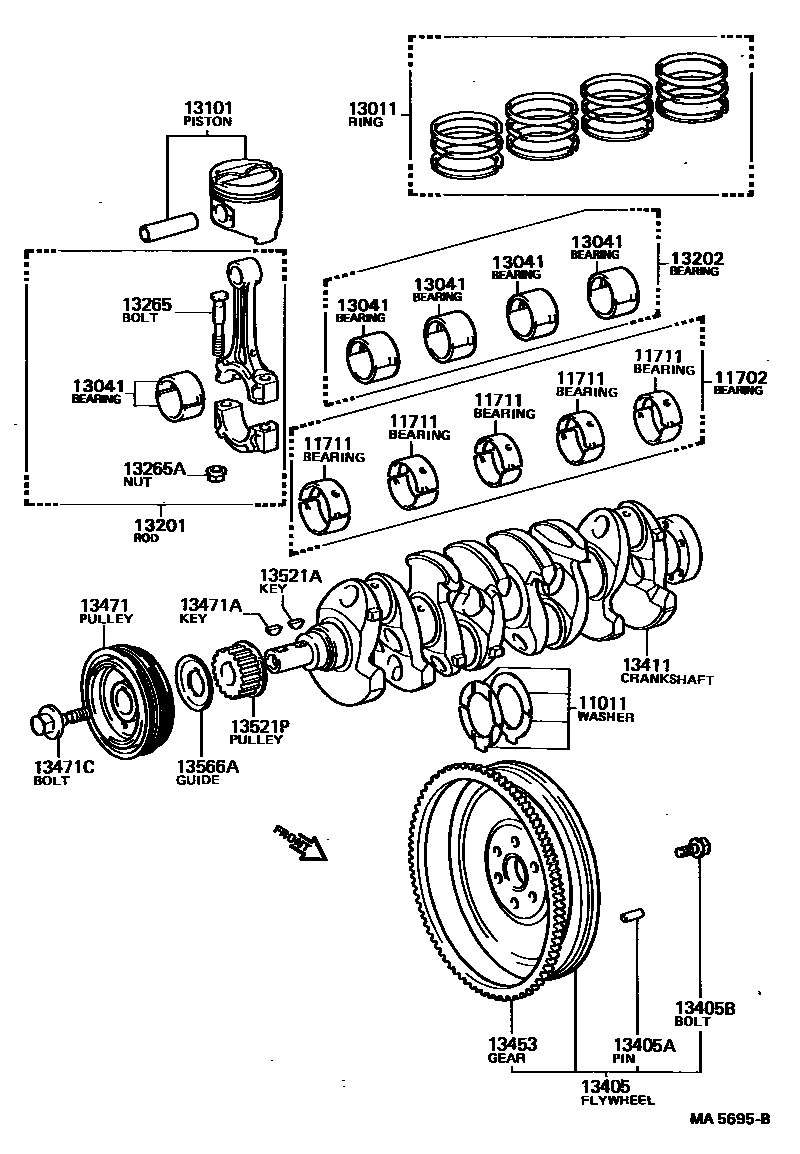 1301 — CRANKSHAFT & PISTON