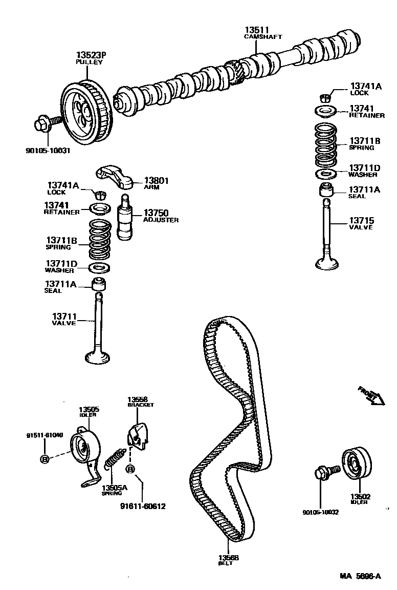1302 — CAMSHAFT & VALVE