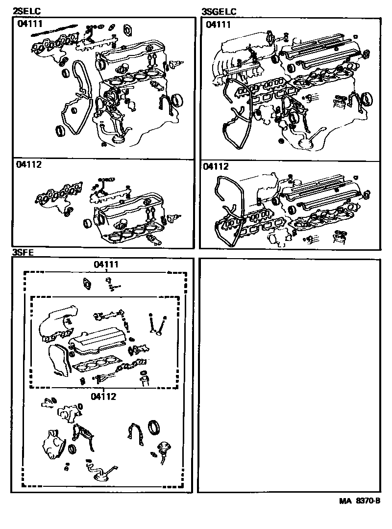 1103 — ENGINE OVERHAUL GASKET KIT