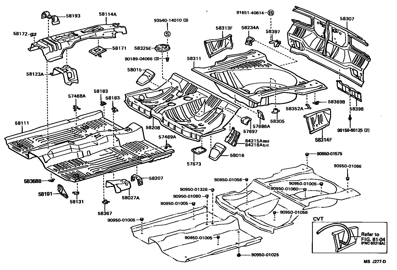 5801 — FLOOR PAN & LOWER BACK PANEL