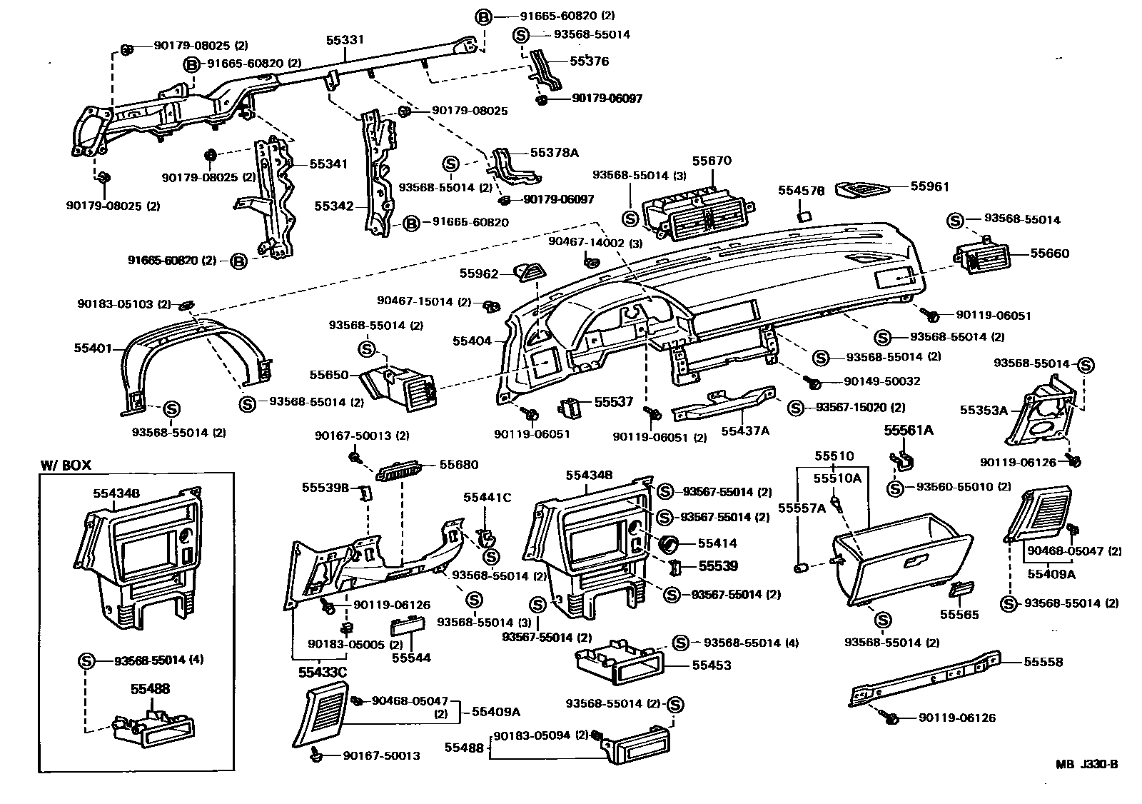 5501 — INSTRUMENT PANEL & GLOVE COMPARTMENT