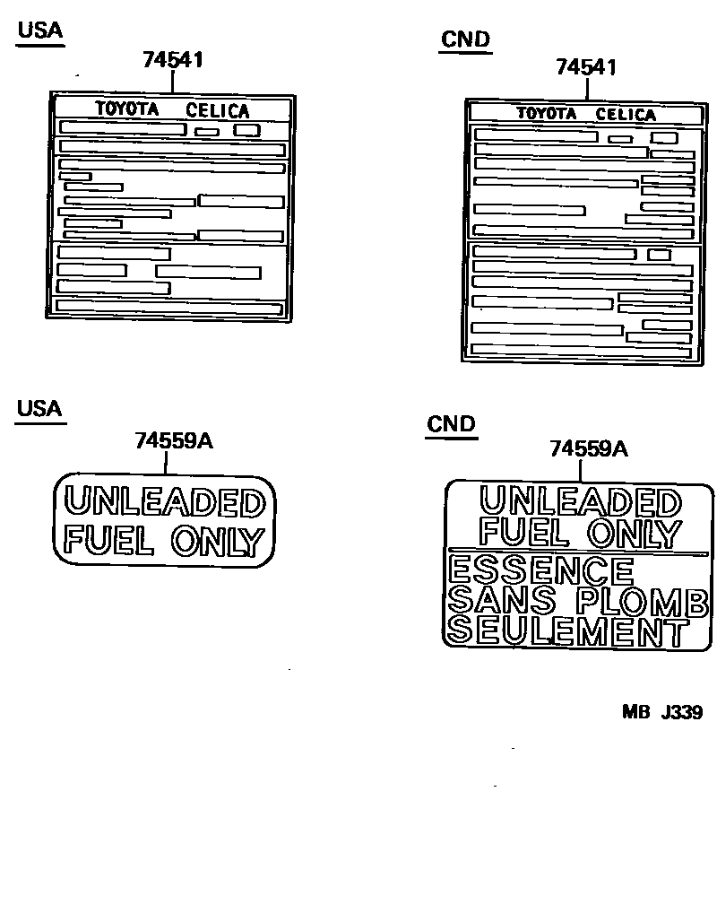 7403 — CAUTION PLATE (EXTERIOR & INTERIOR)
